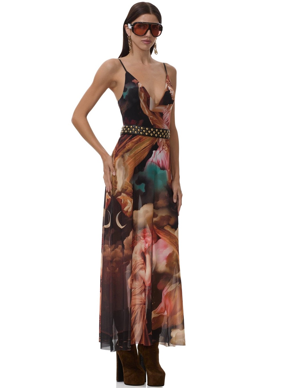 NWT Rivka Angel Night Mesh Maxi Dress - Picture 2 of 4